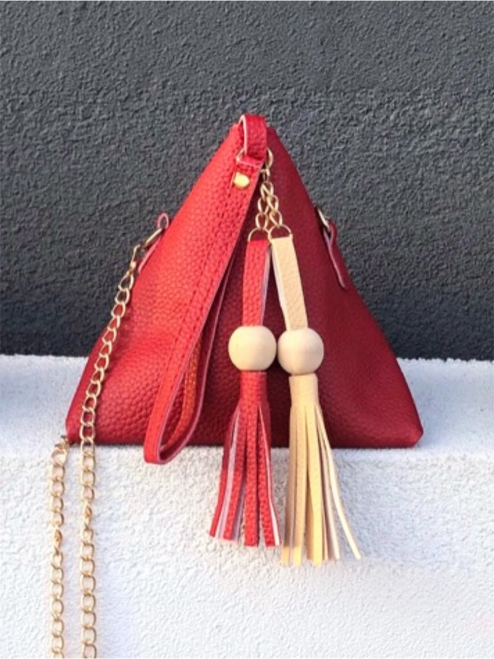 - Pyramid Shaped Mini Bag